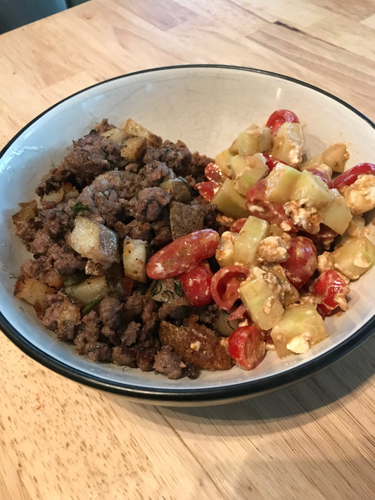 Lamb & Potato Scramble