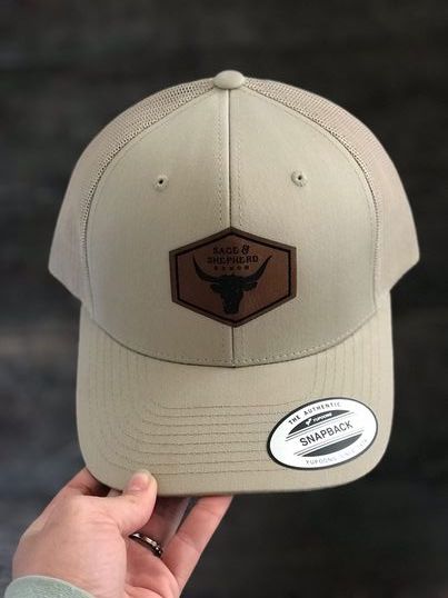 Leather Patch Trucker Hat - more colours and styles available