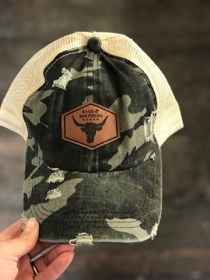 Leather Patch Trucker Hat - more colours and styles available