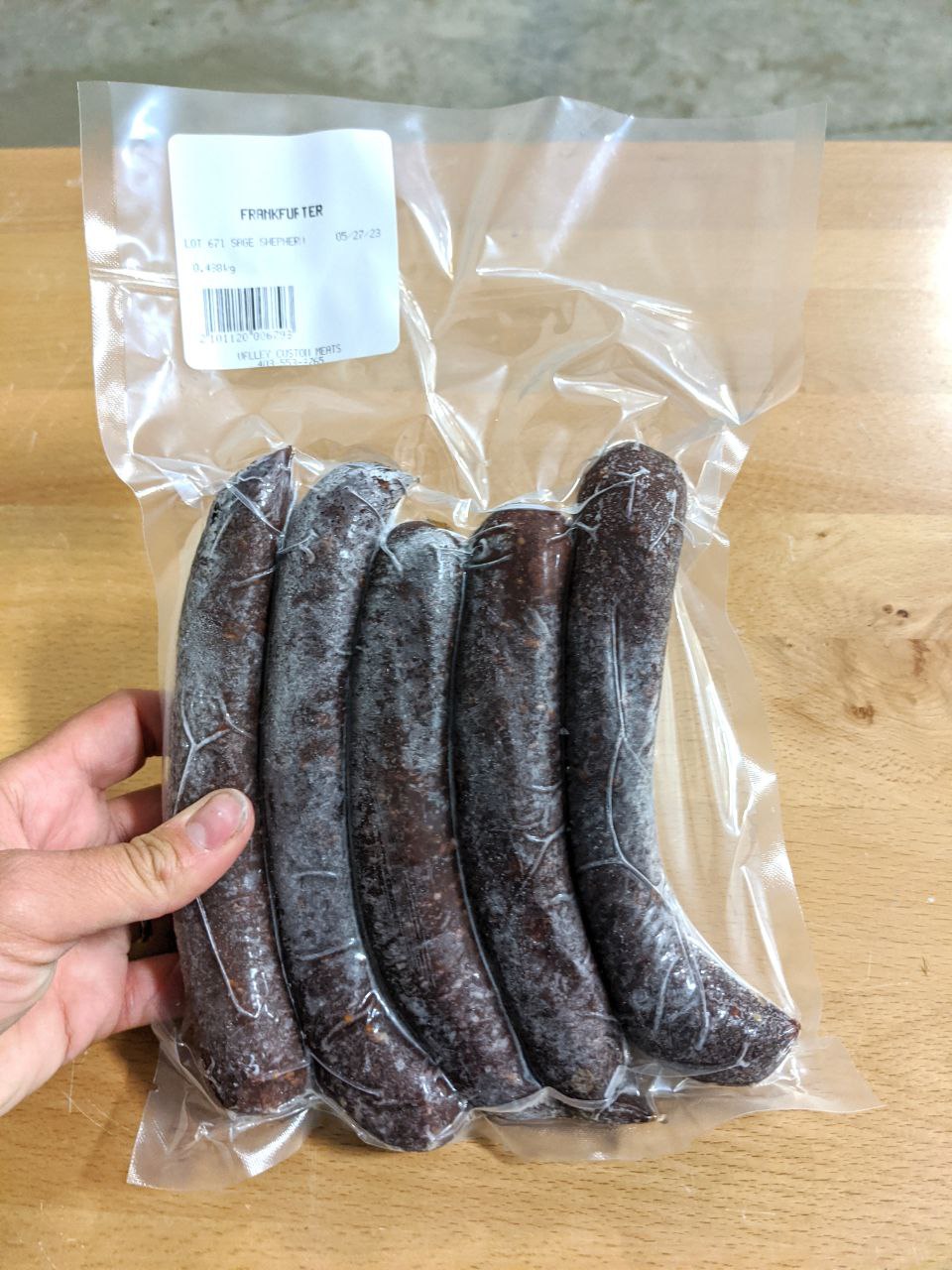 All Beef Frankfurter Sausage