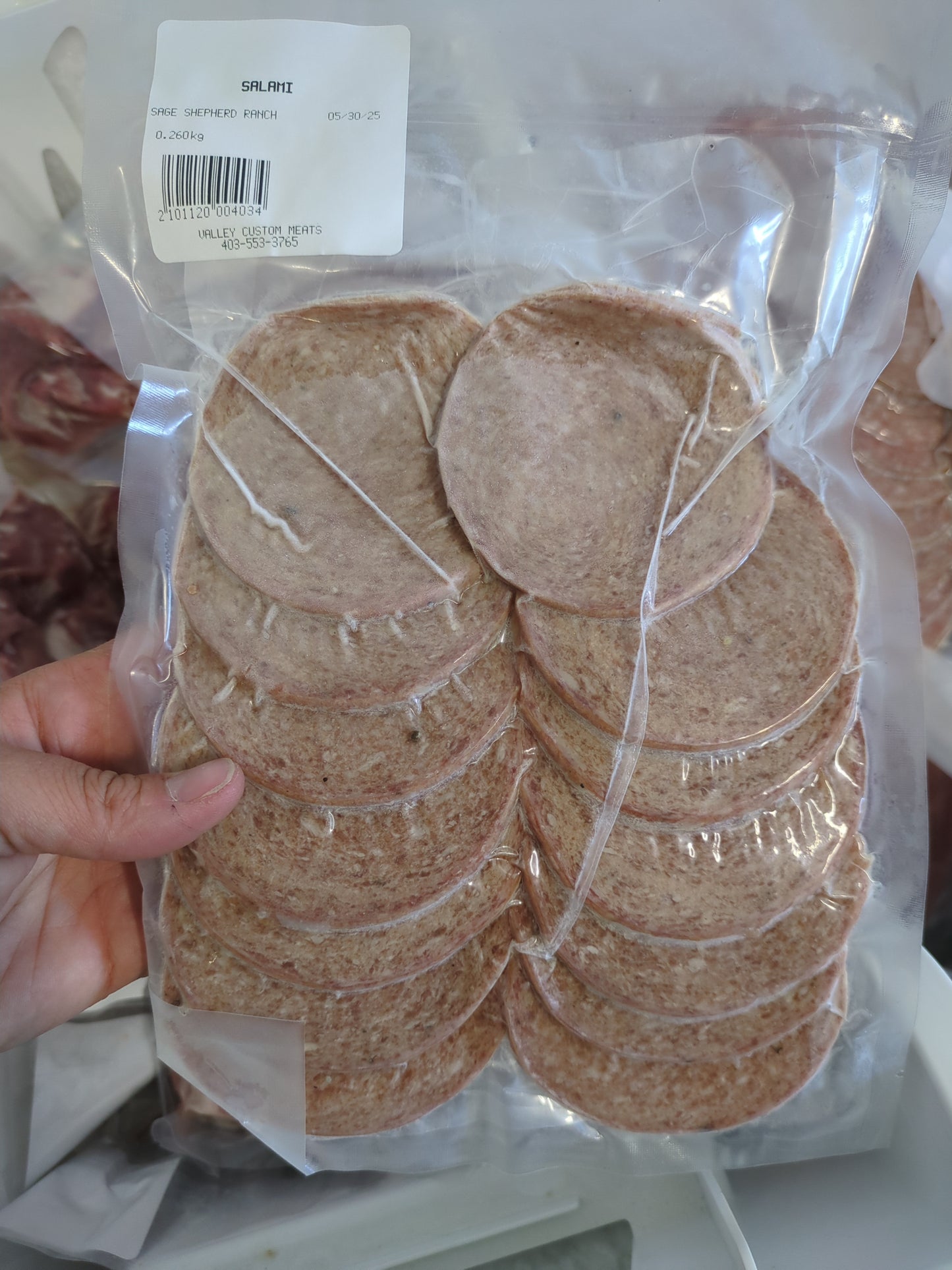 Pork Salami - Sliced & Ready to Eat